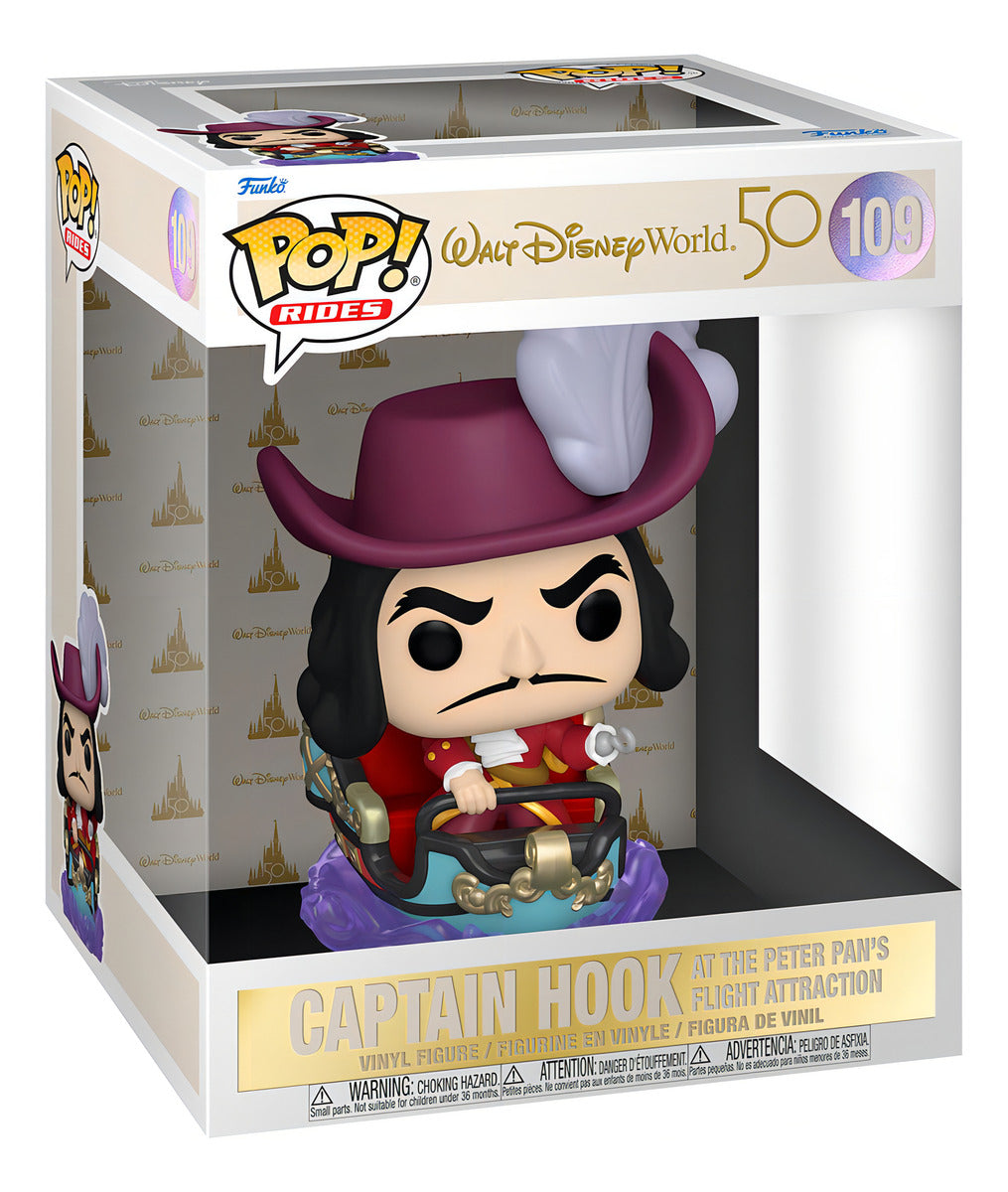 Walt Disney World 50 Capitan Hook #109 Rides Funko Pop