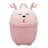 Bote De Basura Miniatura Reno Rosa Tapa Pack 4 Pz Bestway