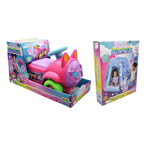 Gabbys Dollhouse Pack Correpasillos Y Piscina De Bolas Jakks Rosa/azul
