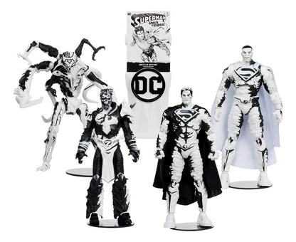 Pack x4 Figuras de Acción 7" Superman Series Gold Label Mcfarlane