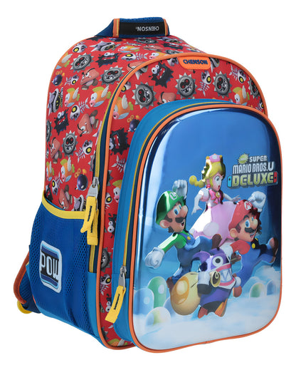 Mochila Grande Rojo Chenson Mario Bros Xelu Rojo