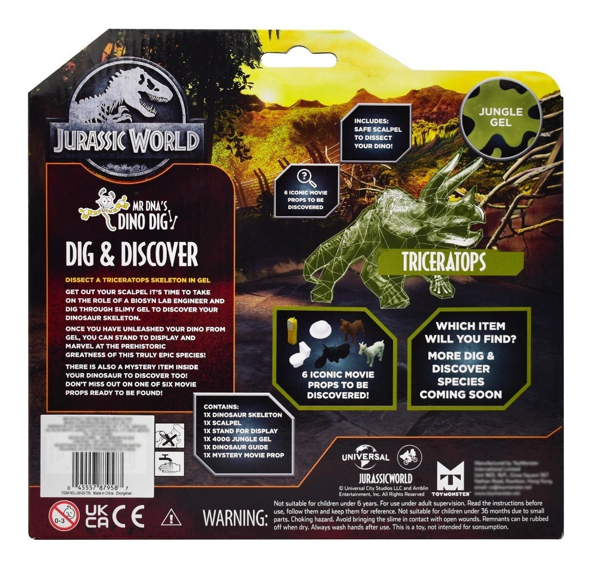 Jurassic World Excava Y Descubre Triceratops Toymonster