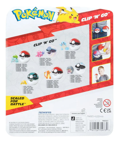 Pokemon Clip N Go Pack 6 Figuras Con Poke Ball Jazwares