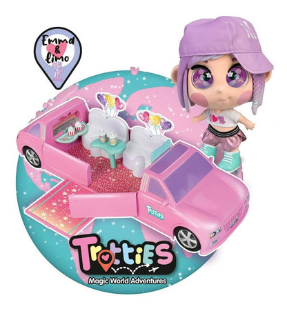 Muñeca Trotties Emoti Eyes Playset (emma + Limosina)