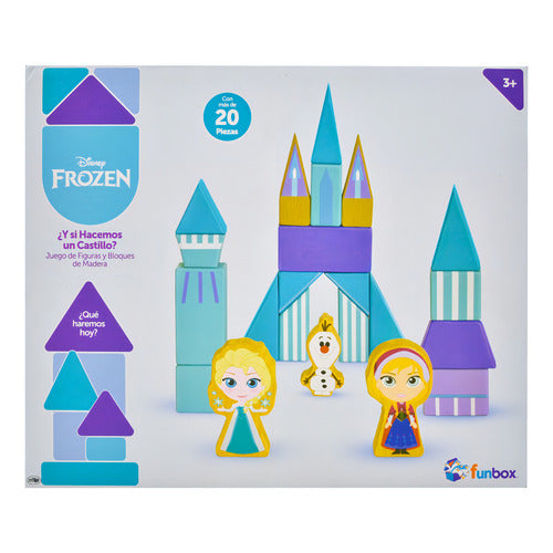 Disney Frozen Y Si Hacemos Un Castillo Bloques 20pz Funbox Cantidad De Piezas 20