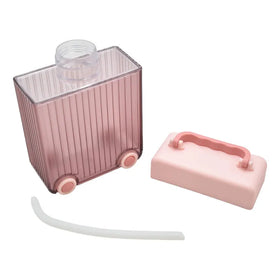 Botella En Forma De Maleta Con Pajilla 450ml Sm23cou290