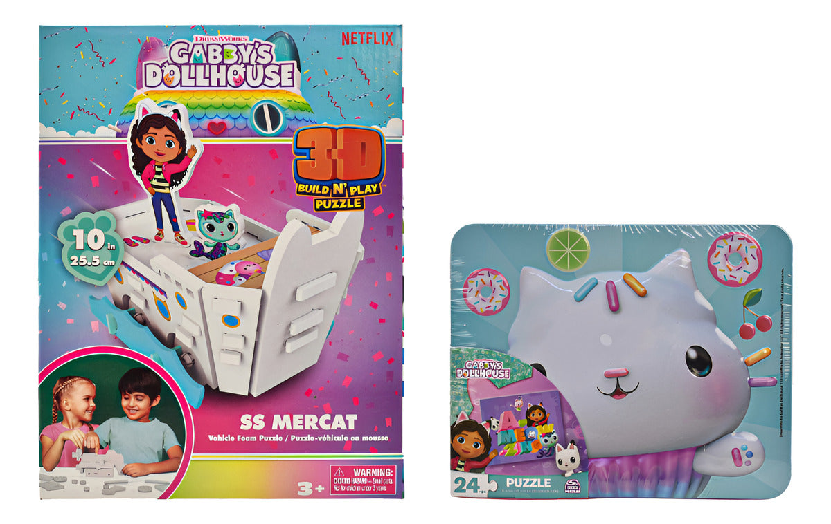 Gabbys Dollhouse Pack 2 Rompecabezas 57 Piezas Spin Master