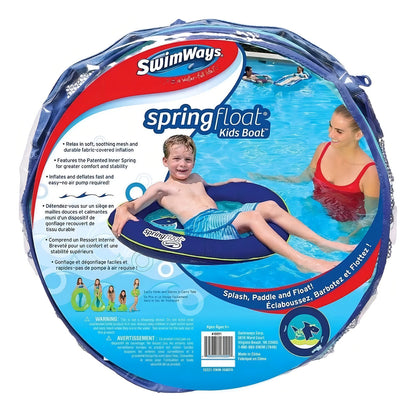 Flotador Inflable Swimways Springfloat Mini Bote Infantil Color tiburón