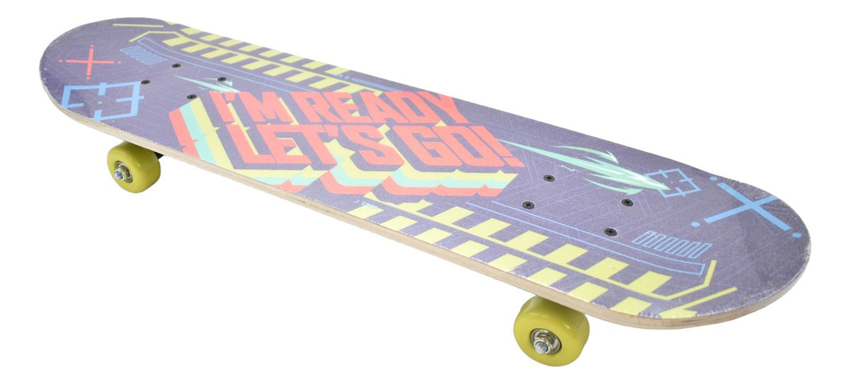 Skateboard Patineta Grande Nerf #1 T378955 Toymark Color Azul