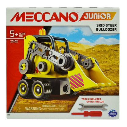 Meccano Pack 4pz Helicoptero Bulldozer Carro Moto Spinmaster 169