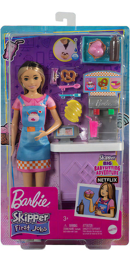 Muñeca Barbie Skipper First Job Barra De Snacks Mattel