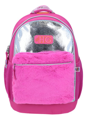 Mochila Grande Rosa Chenson Happy Girl Elizal Rosa