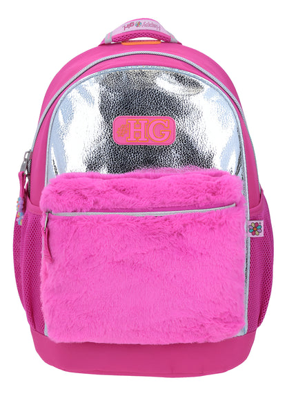Mochila Grande Rosa Chenson Happy Girl Elizal Rosa