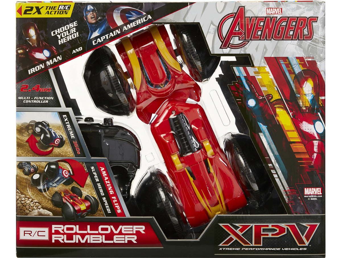 Avengers Rollover Rumbler Radio Control 2 Vistas Jakks Color Azul/rojo