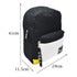 Mochila Con Compartimiento Para Laptop Lisa Negro Con Blanco Ll20bpi23 Lluvia