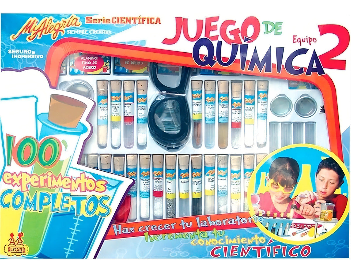 Juego De Quimica Mediana 100 Experimentos Mi Alegria 202