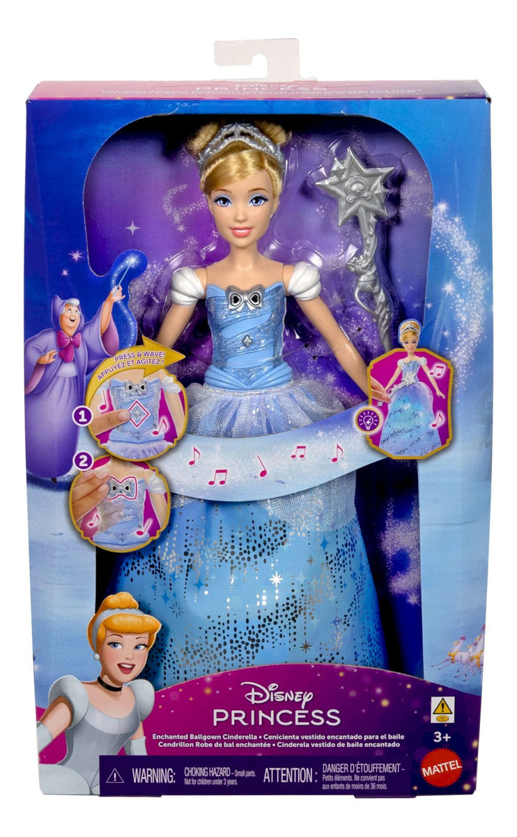 Cenicienta Con Vestido De Baile Encantado De Disney Princesas 3+ Mattel