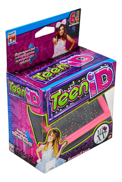 Teen Id Rosa Reloj E Iconos Con Mensajes Luminosos Fotorama