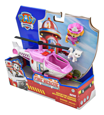 Paw Patrol Fire Rescue Pack 6 Vehiculos 18cm Spin Master Multicolor
