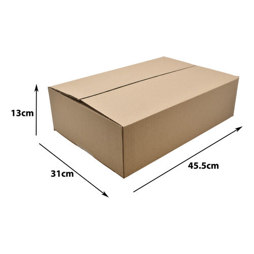 25 Cajas De Carton Empaque E-commerce 13x31x45.5cm E1 Caqui