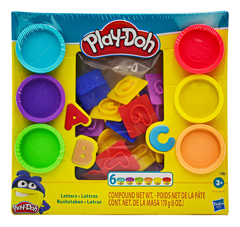 Set De Masas Hasbro Play-doh E8532 Fundamentals Letras con 26 sellos y 6 latas