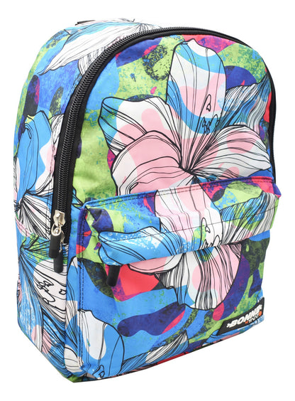Mochila Escolar Truzt Bonne 16L Estampado Flor Multicolor Laptop