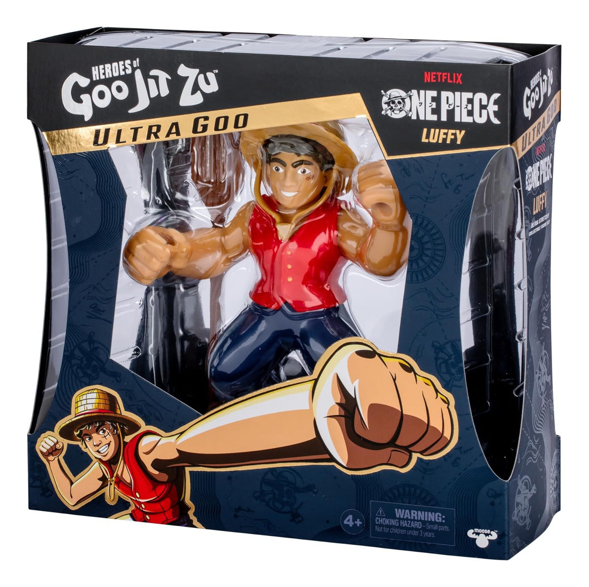 Goo Jit Zu One Piece Monkey D Luffy Figura Estirable Netflix