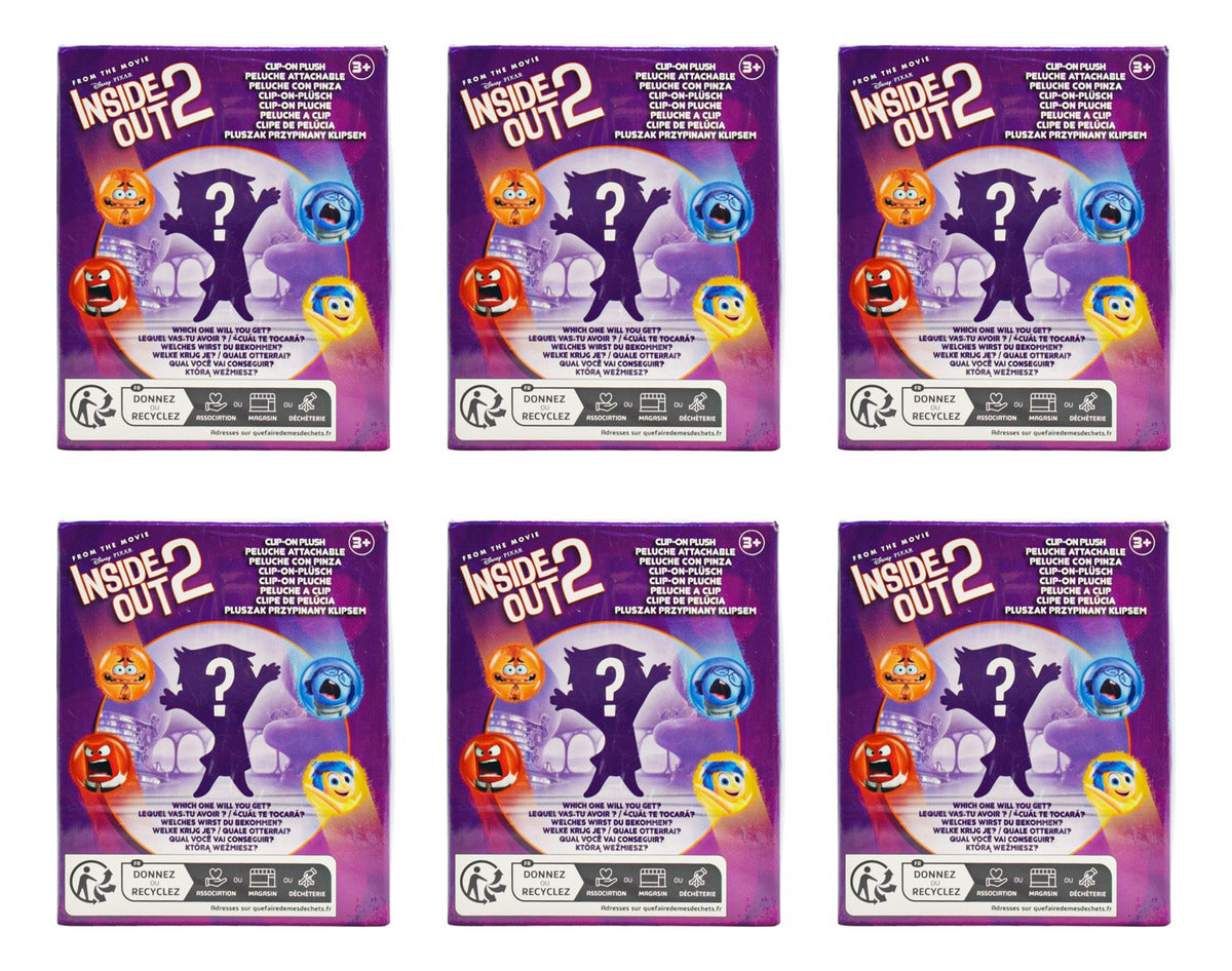 Intensamente 2 Pack 6 Llaveros Sorpresa 7 Cm Just Play Multicolor