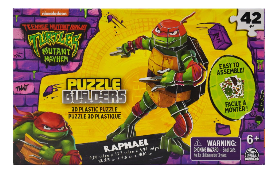 Turtles Mutant Mayhem Raphael Puzzle 3d 42pz Spin Master