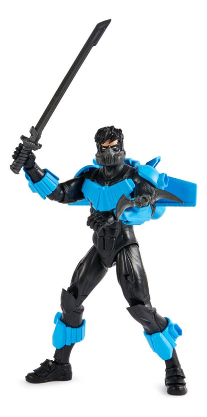 Figura Nightwing 30 cm 15 accesorios, 17 puntos articulación