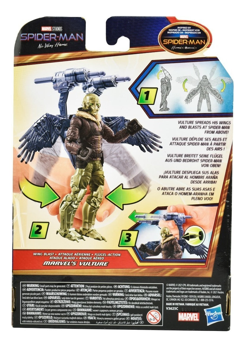 Spider Man Y Vuitre Pack 3 Figuras Marvel Hasbro