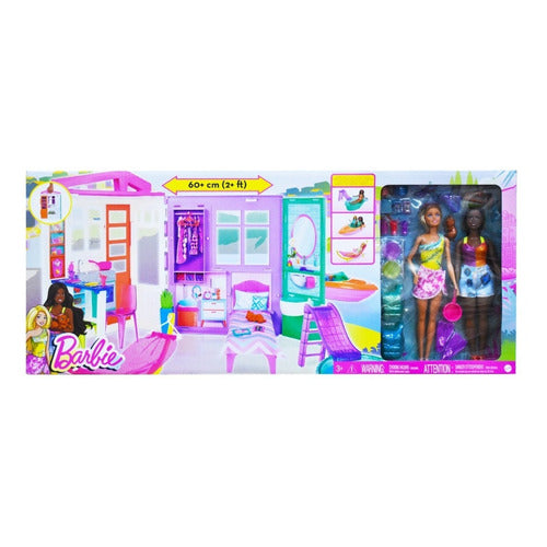 Barbie Vacaciones En La Casa De Verano 31 Accesorios Mattel