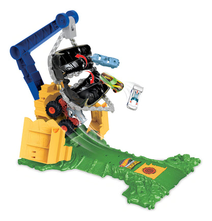 Pista Hot Wheels Monster Trucks Reto En La Selva Para Niños