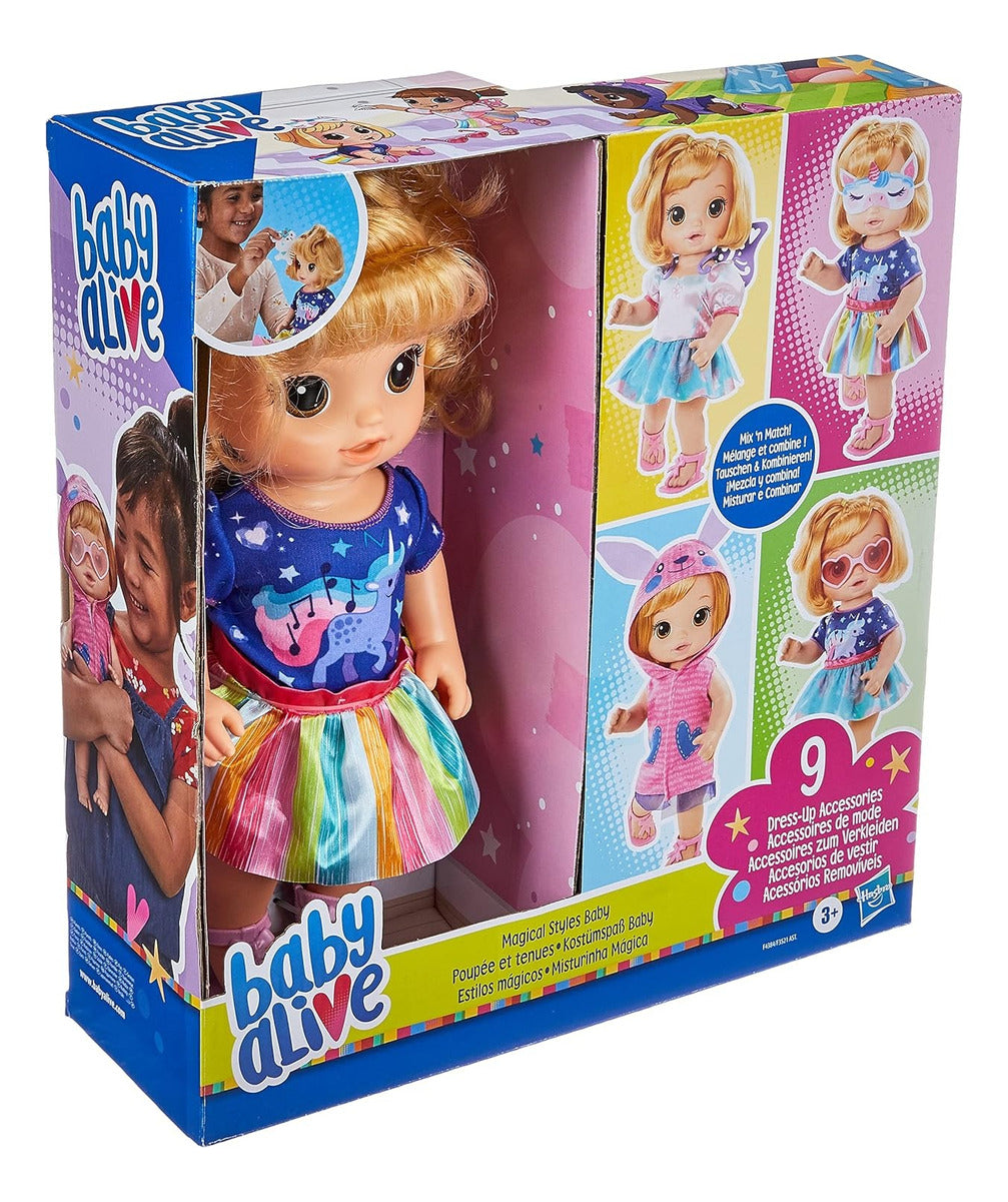 Baby Alive Estilos Magicos Muñeca Rubia 32cm Hasbro