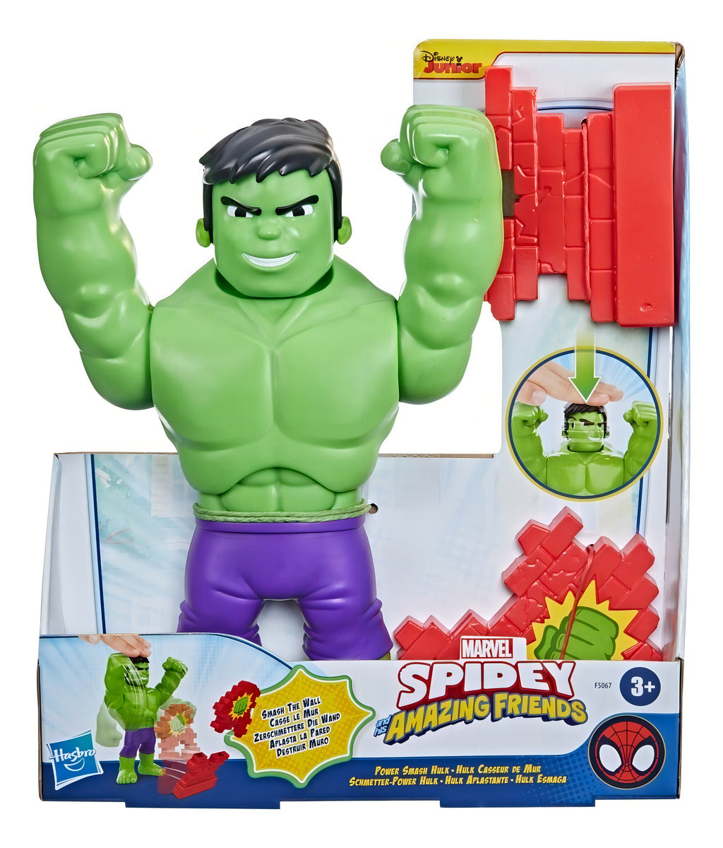 Muñeco Marvel Spidey And His Amazing Friends Hulk +3