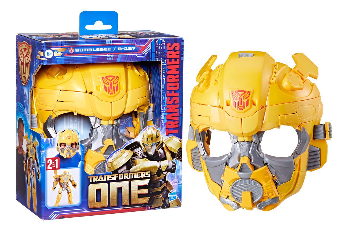 Figura De Acción y Máscara Transformers One Bumblebee B-127 +6 años