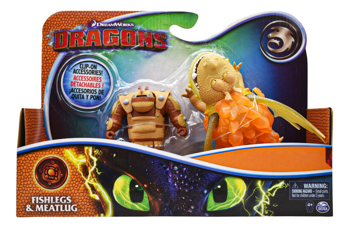 Dragones Pack 3 Figuras 21cm Con Accesorio Spin Master