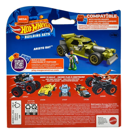 Hot Wheels Aristo Rat Building Sets 93 Pz Mega