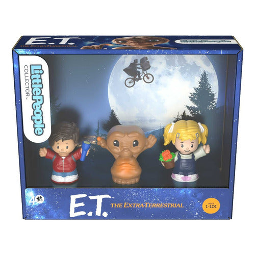 Fisher-Price Little People Collector Figura de Juguete Set de 3 de E.T El Extraterrestre para bebés en etapa de desarrollo