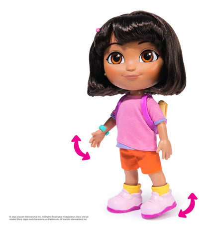 Muñeca Articulada Dora Sonido Frases Bilingües Accesorios 30.4cm