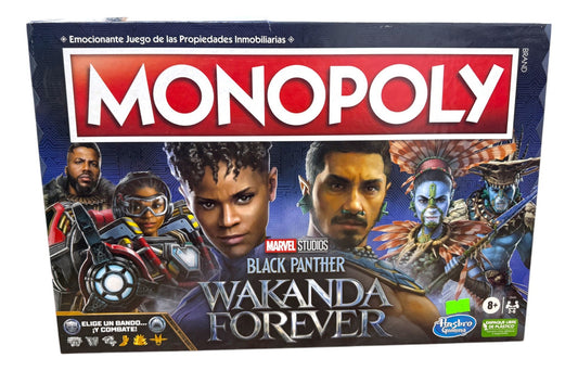 Marvel Monopoly Black Panther Wakanda Forever Hasbro Cf