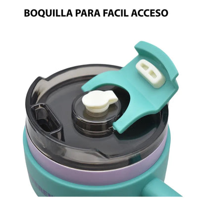 Botella Metalica Con Asa Tea Break 600ml Sm24coh819