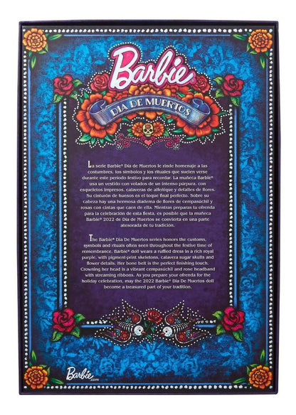 Mattel Muñeca Barbie Dia De Muertos 2022 Vestido Tradicional