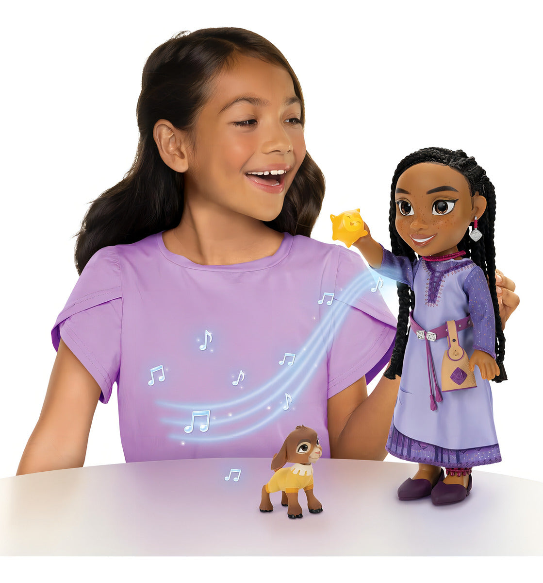 Muñeca Asha Cantante, Valentino Y Star Wish Jakks Pacific
