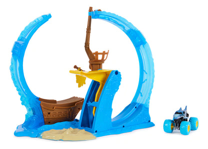 Monster Jam 6070018 Set Megalodon Loop of Doom con camión 1:64