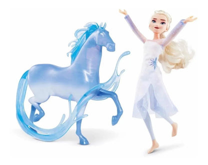 Muñeca Elsa Y Su Caballo Nokk De Frozen Ii