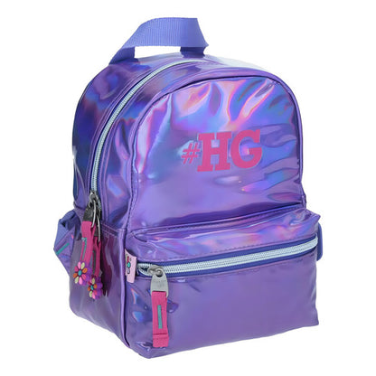 Mochila Mini Backpack Happy Girl Hg Tornasol Violeta Chenson