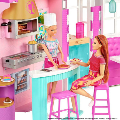 Barbie Restaurante Con Muñeca Cook 'n Grill Mattel Hbb91