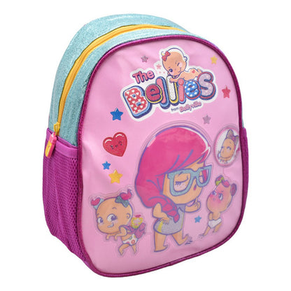 Mini Mochila The Bellies Bellie Beth Kit 2pz Brillos Famosa Rosa Estampado