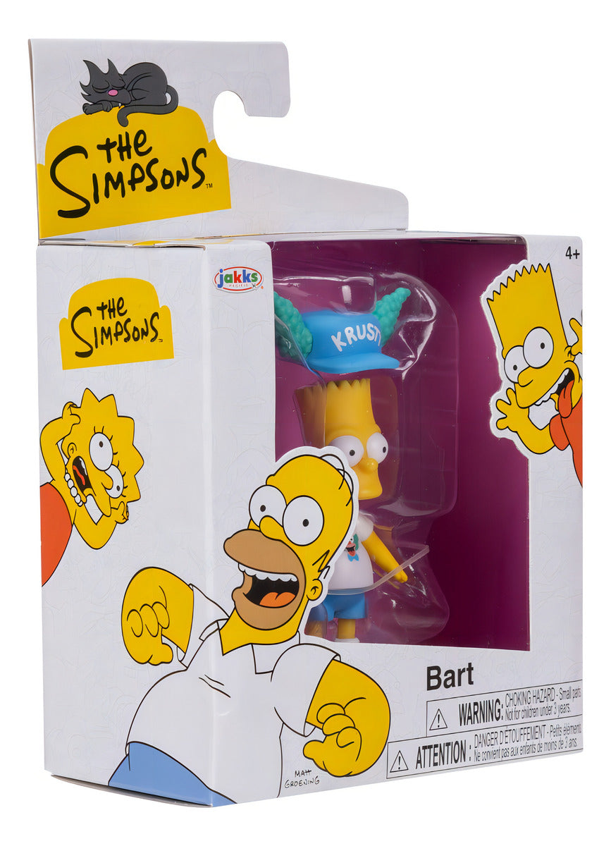Figura De 2.5 Pulgadas Bart Con Gorra De Krusty Los Simpsons